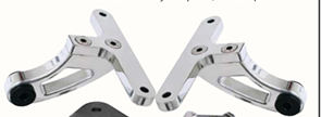Engine mounts polished alloy Ford 1 pair.